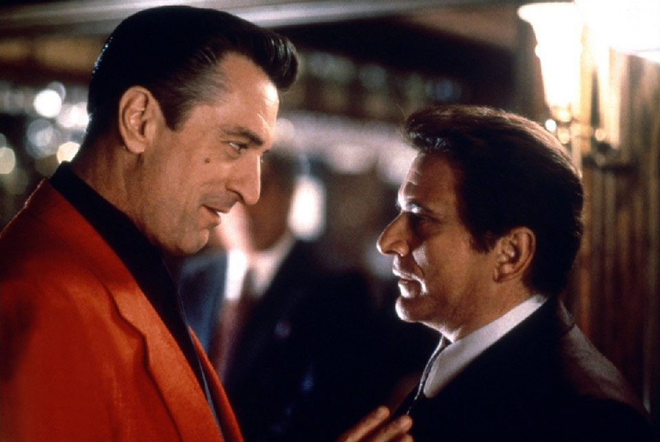 Robert DeNiro and Joe Pesci in the film Casino.