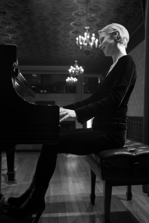 Magdalena Baczewska in the Teatro of the Italian Academy, 2019.