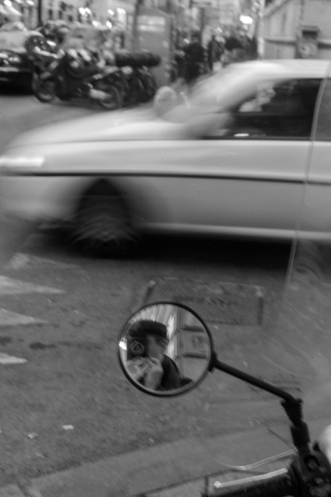 With my Leica.