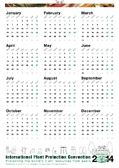 A calendar.