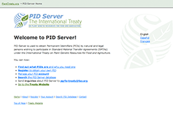 A graphic depicting the PID Server website.