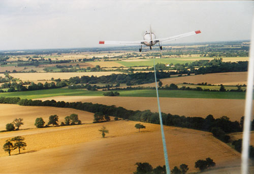 A photo I took on my first glider flight near Norwich, UK.