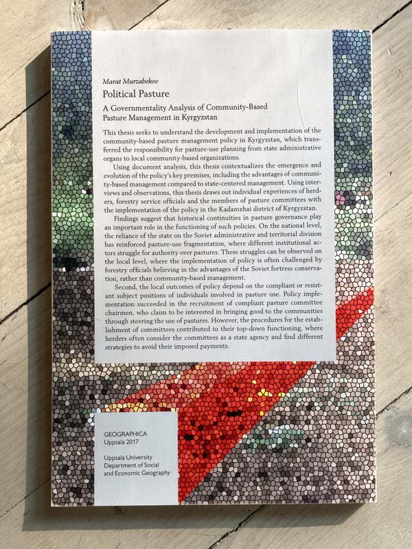 The dissertation back.