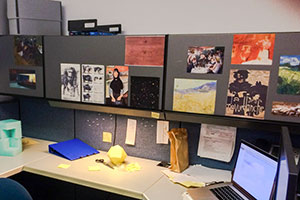 My workspace at the now-gone Queens UN Arms warehouse.