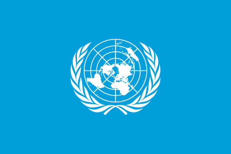 UN flag.